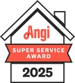 Angi Super Service Award 2025 grated to CactusNectar LLC