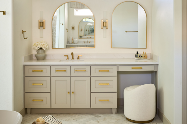 A luxury bathroom remodeled by CactusNectar LLC, a Residential General Contractor in Southern Arizona