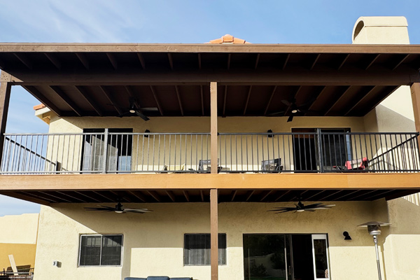 Second story balcony project finished by CactusNectar LLC, a Residential General Contractor in Southern Arizona