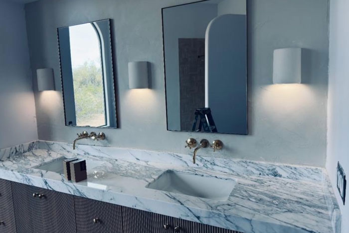 Image of a bath remodeled by CactusNectar LLC in Mesa, Arizona, with luxury finishes