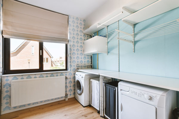 Image of a modern laundry room home addition project in Phoenix